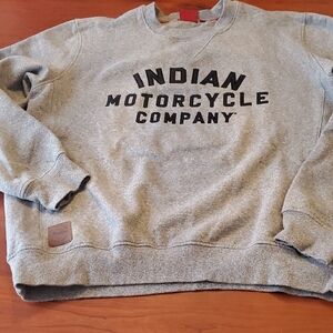 Mens Size Large Indian Motorcycle Sweatsshirt